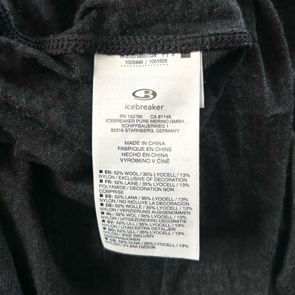 Icebreaker Men's Cool-Lite Sphere Short Sleeve Crewe M Heathered Charcoal - Picture 5 of 5